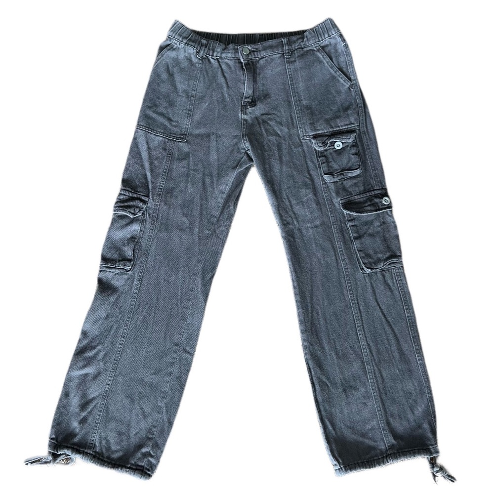 Grey Cargo Pants